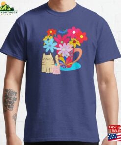 Cat Mater Coffe Lover With Flowers Classic T-Shirt Sweatshirt Hoodie Cat Mater Coffe Lover With Flowers Classic T-Shirt Sweatshirt Hoodie