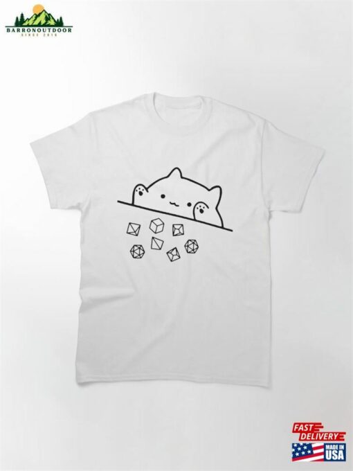 Cat Throwing Dice T-Shirt Dnd Shirt Dungeon Master Sweatshirt Unisex Classic