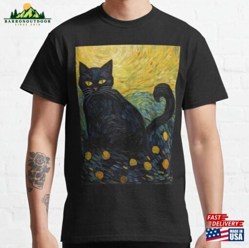 Cat Van Gogh Classic T-Shirt Hoodie