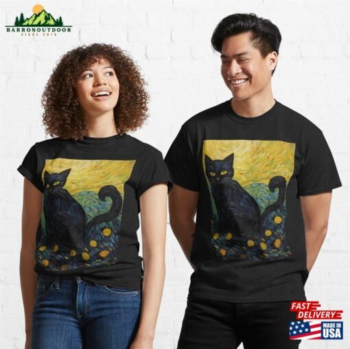 Cat Van Gogh Classic T-Shirt Hoodie