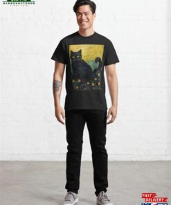 Cat Van Gogh Classic T Shirt Hoodie 3