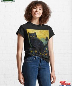 Cat Van Gogh Classic T Shirt Hoodie 4