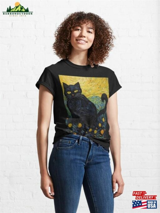 Cat Van Gogh Classic T-Shirt Hoodie