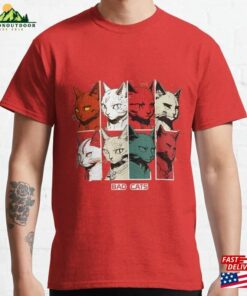 Cats Comic Colorful (2) Bad Classic T-Shirt Unisex Cats Comic Colorful (2) Bad Classic T-Shirt Unisex