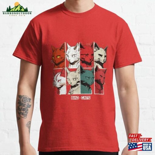 Cats Comic Colorful (2) Bad Classic T-Shirt Unisex