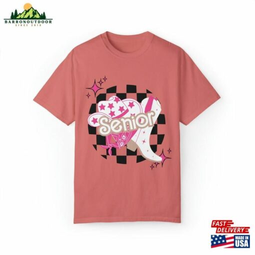 Checkered Pink 90S Western Senior Tee Shirt Colorful 2024 T-Shirt Hoodie