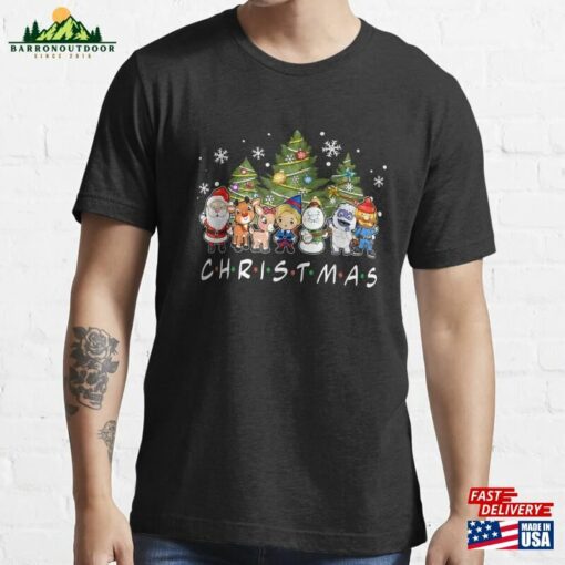 Christmas Family Friends Santa Rudolph Snowman Pajamas Kids T-Shirt Hoodie