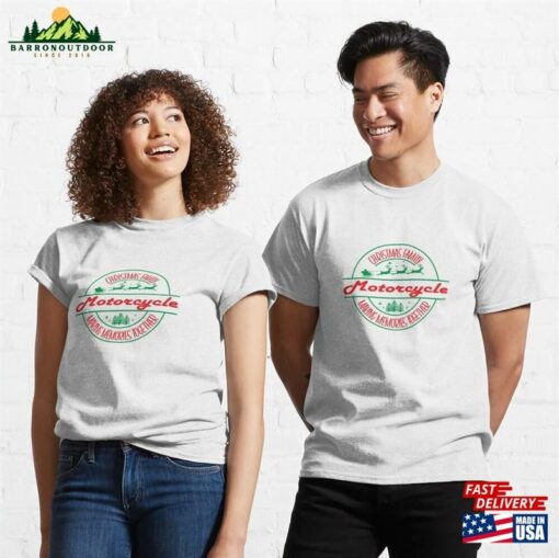 Christmas Family Motorcycle 2023 Classic T-Shirt Unisex