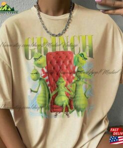 Christmas Grinch Sweatshirt Face Shirt Day Program Classic T Shirt 4