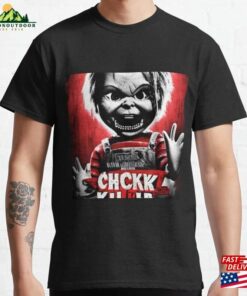 Chucky The Killer Doll Vs Zombies Halloween Movie Poster Classic T-Shirt Sweatshirt Chucky The Killer Doll Vs Zombies Halloween Movie Poster Classic T-Shirt Sweatshirt