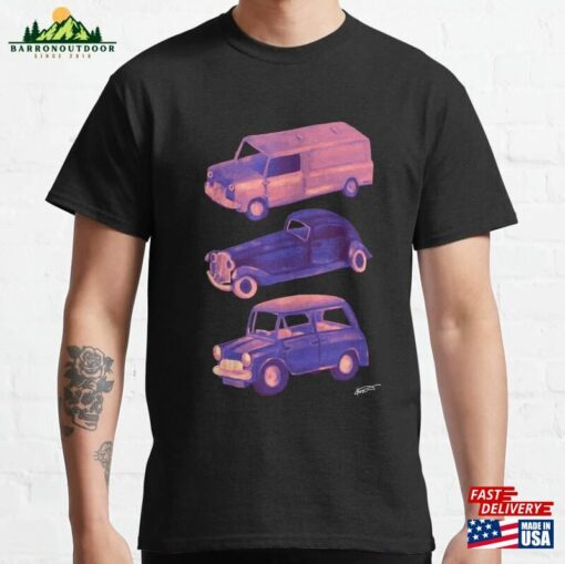 Classic Cars Neon Vintage Retro Old T-Shirt Sweatshirt