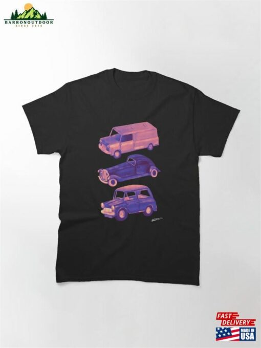 Classic Cars Neon Vintage Retro Old T-Shirt Sweatshirt