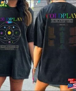 Coldplay World Tour 2023 Shirt The Spheres Vintage Music Band T-Shirt Sweatshirt Coldplay World Tour 2023 Shirt The Spheres Vintage Music Band T-Shirt Sweatshirt