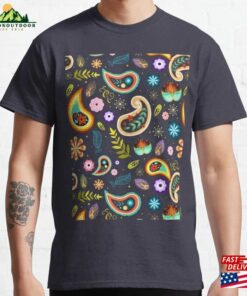 Colorful Flowers Design Classic T-Shirt Unisex Colorful Flowers Design Classic T-Shirt Unisex