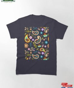 Colorful Flowers Design Classic T-Shirt Unisex Colorful Flowers Design Classic T-Shirt Unisex