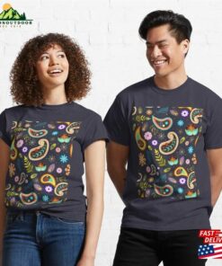 Colorful Flowers Design Classic T-Shirt Unisex 2 Colorful Flowers Design Classic T Shirt Unisex 3