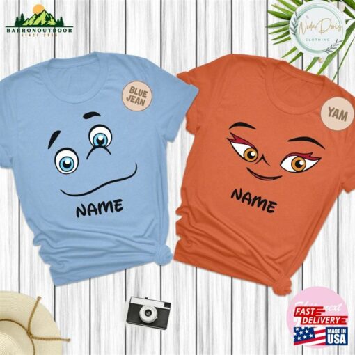 Comfort Color Disney Elemental Faces 4 Piece Set Shirt Ember Wade Elemenal Personalized T-Shirt Hoodie