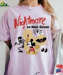 Comfort Color Shirt Disney Mickey Nightmare Halloween Vintage T-Shirt Party Classic