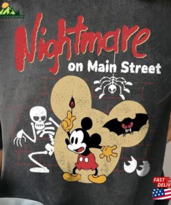 Comfort Color Shirt Disney Mickey Nightmare Halloween Vintage T-Shirt Party Classic