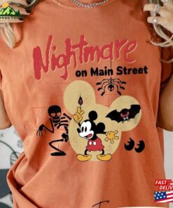 Comfort Color Shirt Disney Mickey Nightmare Halloween Vintage T Shirt Party Classic 4