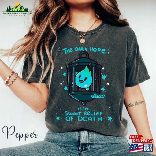 Comfort Color The Only Hope Is Sweet Relief Of Death Shirt Lumalee Luna Star Hoodie Classic