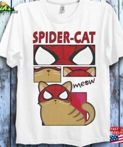 Comfort Color Vintage Spider Cat Shirt Spiderman Across The Verse T-Shirt Classic Unisex