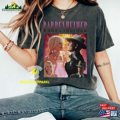 Comfort Colors® Barbenheimer 72123 Shirt Barbie Vs Oppenheimer Cillian Murphy Margot Robbie Unisex T-Shirt