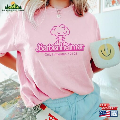 Comfort Colors® Barbenheimer T-Shirt Barbie Oppenheimer Tee Funny Hoodie Sweatshirt