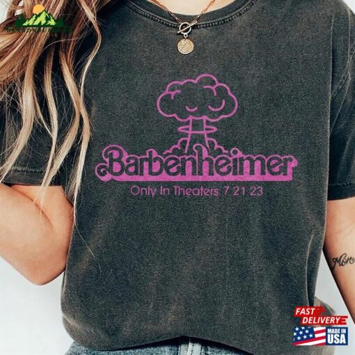 Comfort Colors® Barbenheimer T-Shirt Barbie Oppenheimer Tee Funny Hoodie Sweatshirt