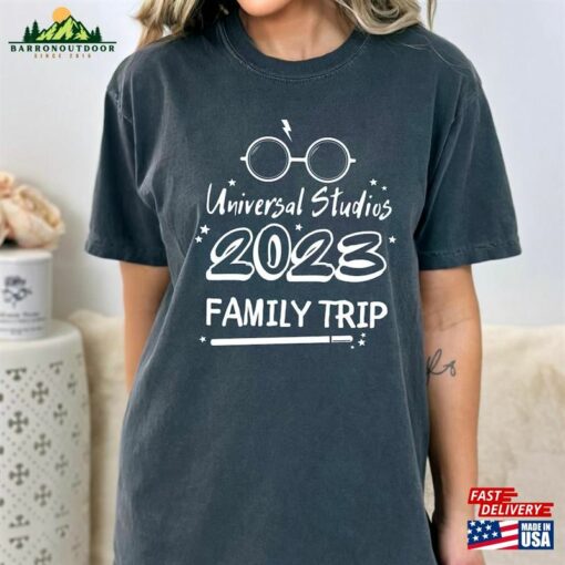 Comfort Colors® Universal Studios 2023 Family Trip Shirt Oversized Disney Wizard In Training Hoodie Sweatshirt