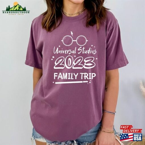 Comfort Colors® Universal Studios 2023 Family Trip Shirt Oversized Disney Wizard In Training Hoodie Sweatshirt