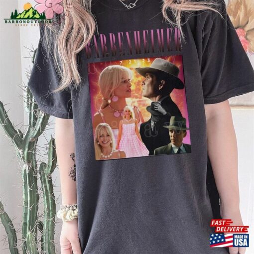 Comfort Colors Barbenheimer Barbie Movie Oppenheimer T-Shirt Gift For Fan Hoodie