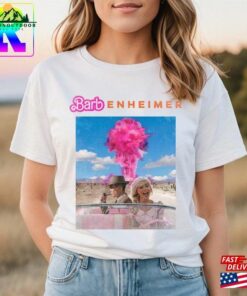 Comfort Colors Barbenheimer Shirt Barbie Driving Car Graphic X Oppenheimer 2023 Unisex Hoodie 4