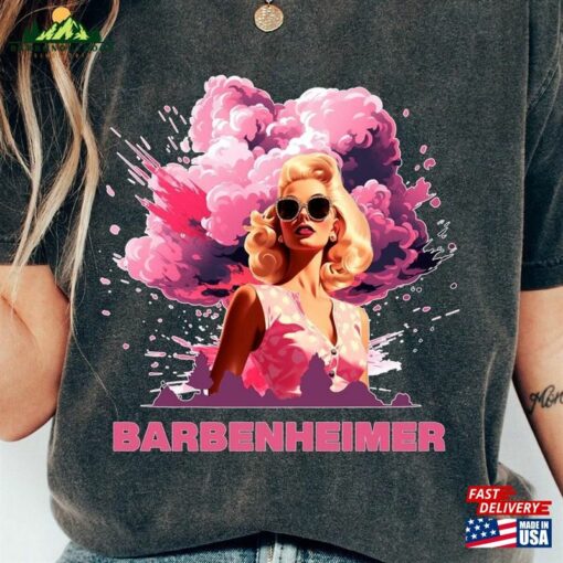 Comfort Colors Barbenheimer Shirt Margot Robbie Barbie Portrait T-Shirt Hoodie