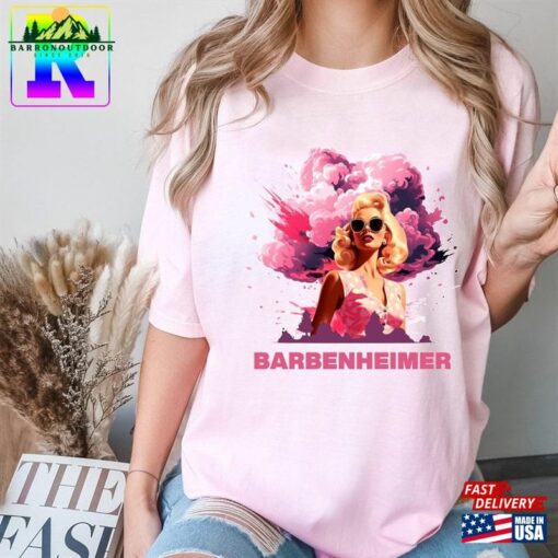 Comfort Colors Barbenheimer Shirt Margot Robbie Barbie Portrait T-Shirt Hoodie