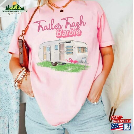 Comfort Colors Funny Barb Tshirt Trailor Trash Shirt Summer Tee T-Shirt Classic