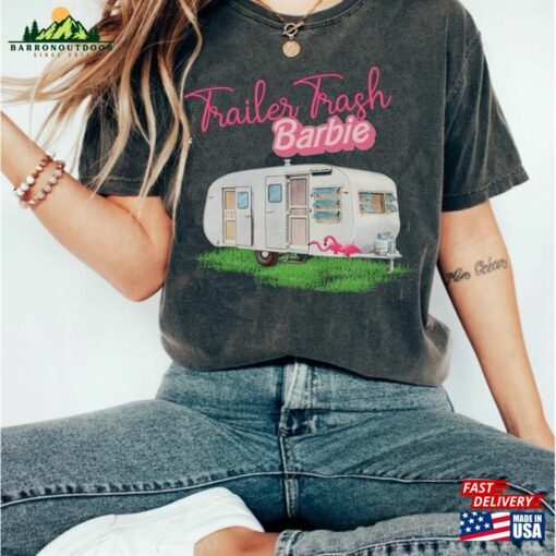 Comfort Colors Funny Barb Tshirt Trailor Trash Shirt Summer Tee T-Shirt Classic