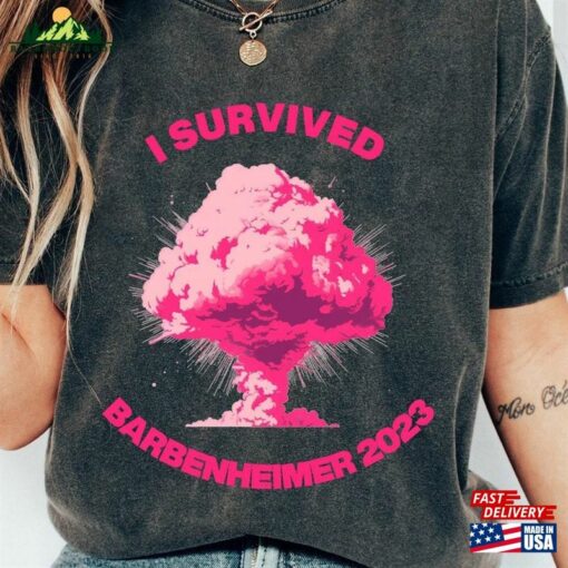 Comfort Colors I Survived Barbenheimer 2023 Shirt Barbie X Oppenheimer Classic T-Shirt