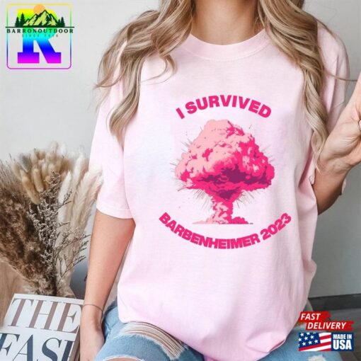 Comfort Colors I Survived Barbenheimer 2023 Shirt Barbie X Oppenheimer Classic T-Shirt