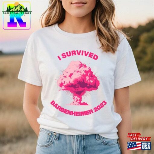 Comfort Colors I Survived Barbenheimer 2023 Shirt Barbie X Oppenheimer Classic T-Shirt