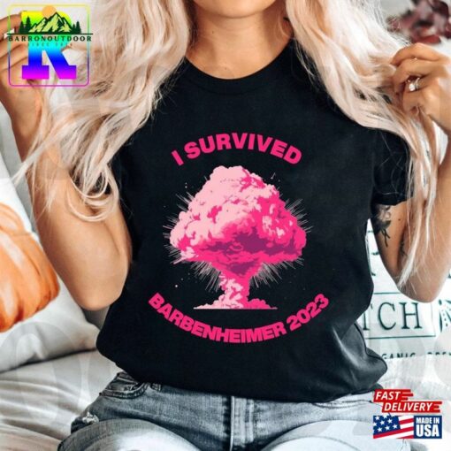 Comfort Colors I Survived Barbenheimer 2023 Shirt Barbie X Oppenheimer Classic T-Shirt