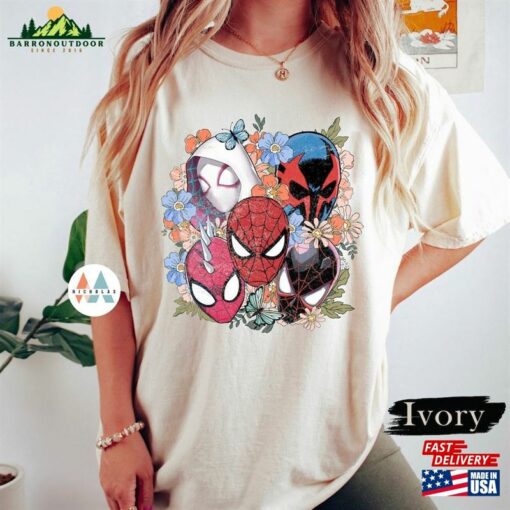 Comfort Colors Retro Spider Verse Shirt Floral Man Across The Unisex Sweatshirt