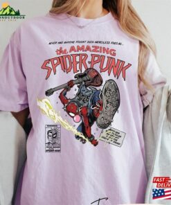 Comfort Colors Vintage 90S The Amazing Spider Punk Miles Morales Shirt Mcu Fan Gift Marvel Sweatshirt Classic