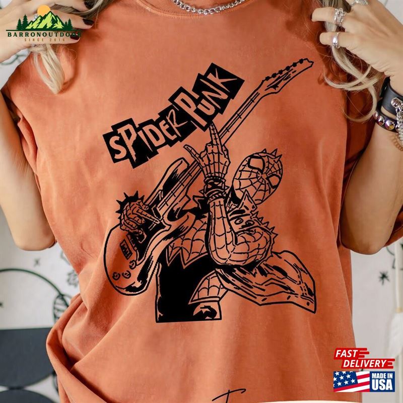 Comfort Colors Vintage 90S The Amazing Spider Punk Shirt Across Classic Sweatshirt