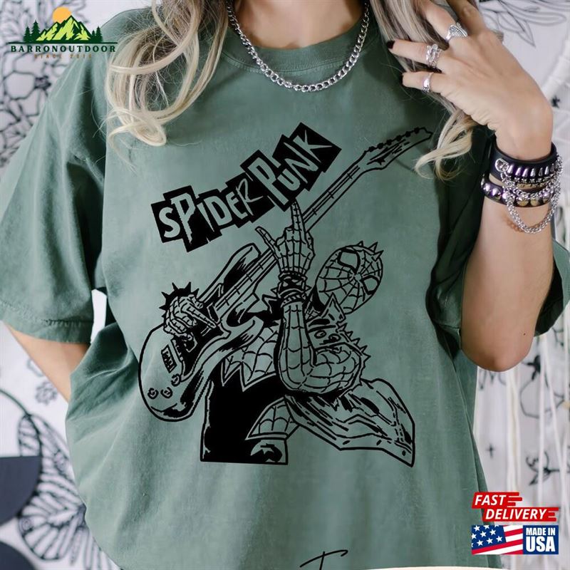 Comfort Colors Vintage 90S The Amazing Spider Punk Shirt Across Classic Sweatshirt