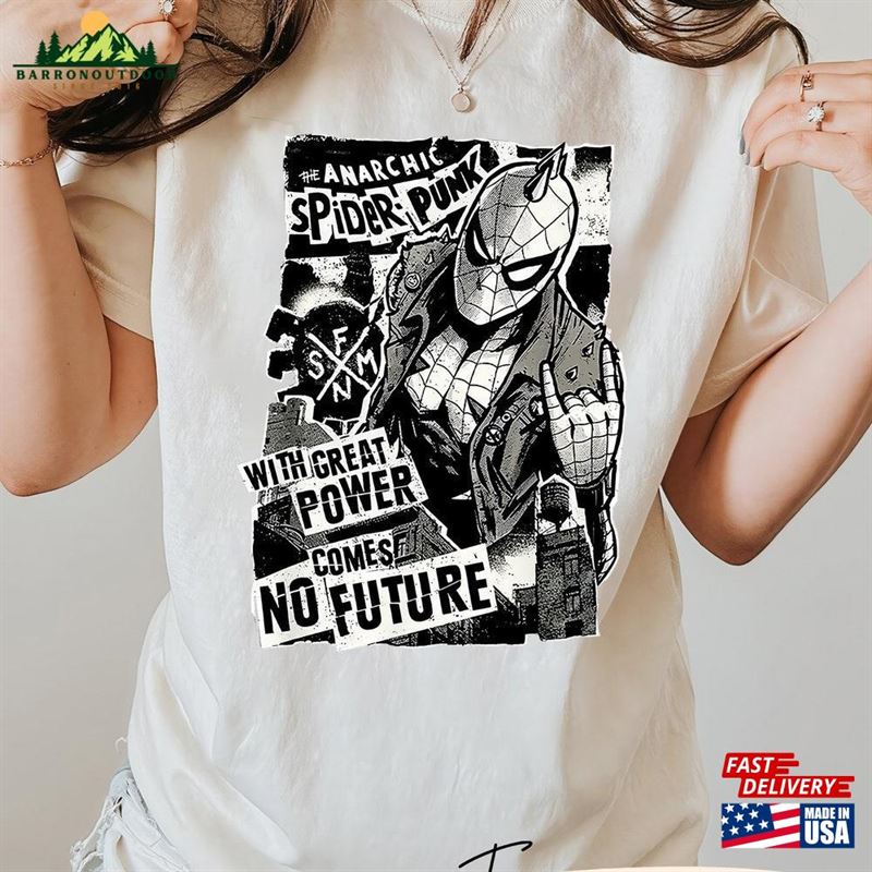 Comfort Colors Vintage 90S The Amazing Spider Punk Shirt Across Hoodie T-Shirt