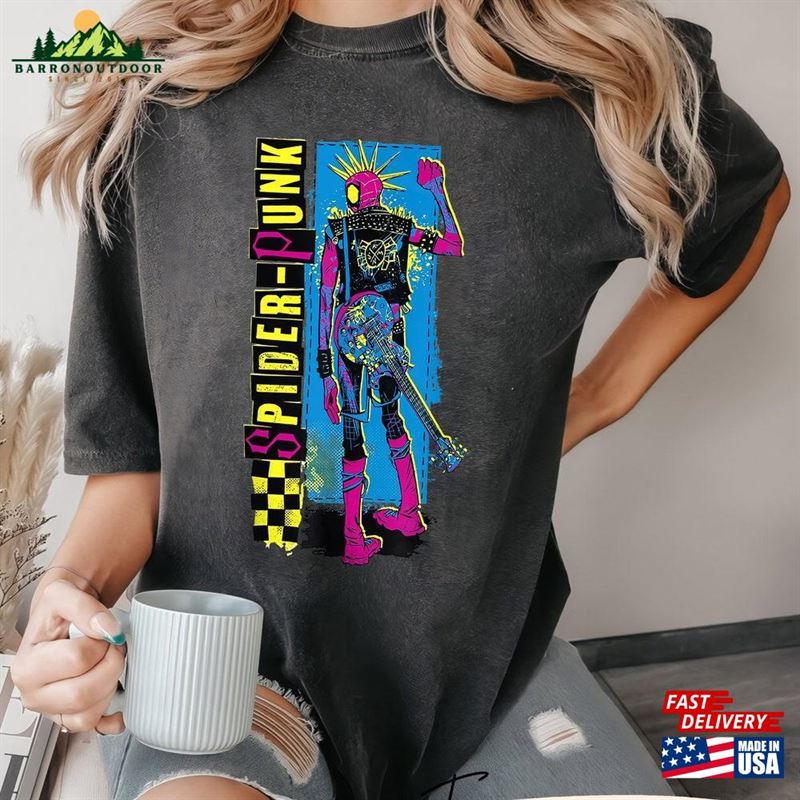 Comfort Colors Vintage 90S The Amazing Spider Punk Shirt Across Sweatshirt Classic