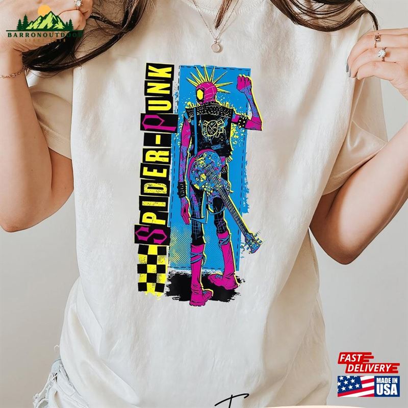 Comfort Colors Vintage 90S The Amazing Spider Punk Shirt Across Sweatshirt Classic