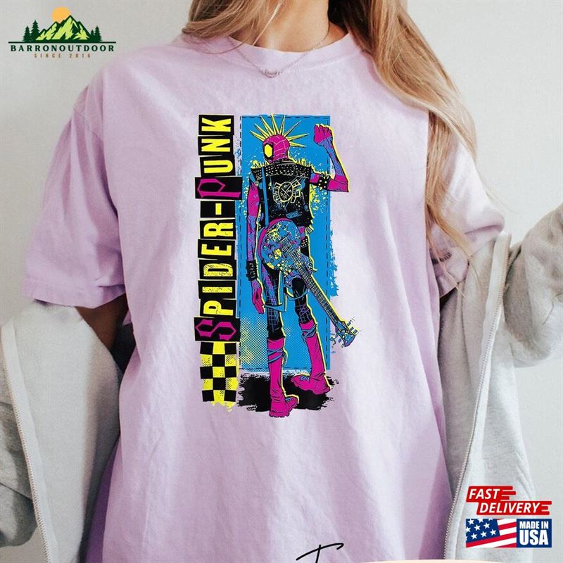 Comfort Colors Vintage 90S The Amazing Spider Punk Shirt Across Sweatshirt Classic