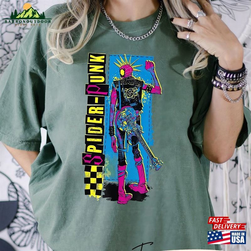 Comfort Colors Vintage 90S The Amazing Spider Punk Shirt Across Sweatshirt Classic Comfort Colors Vintage 90S The Amazing Spider Punk Shirt Across Sweatshirt Classic